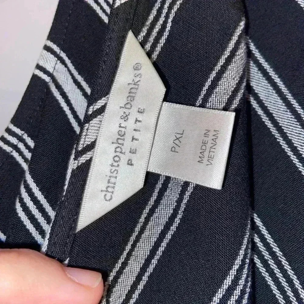 Christopher & Banks Women’s Petite XL Striped Jumpsuit - Picture 5 of 7
